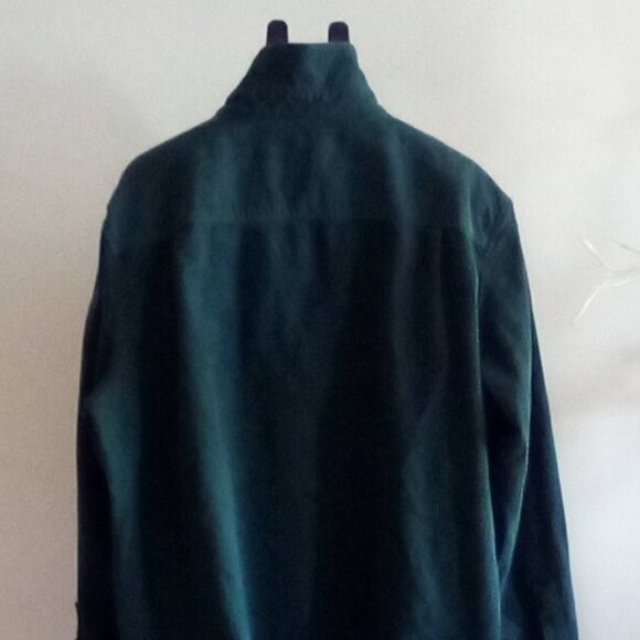 Two Woolrich Thick Flannel  Cotton Shirt Mens 2XL Barn Chore Green - Picture 2 of 11